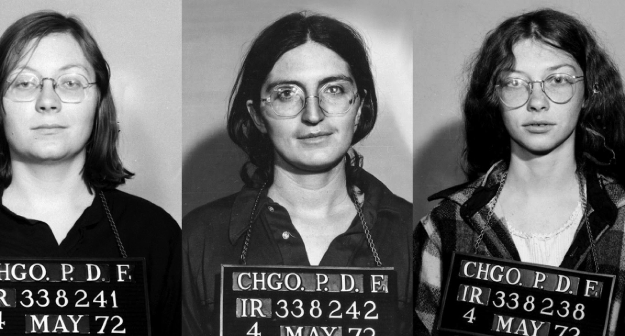 Sheila Smith, Martha Scott, and Diane Stevens, arrested in a 1972 raid of the underground abortion service Jane.